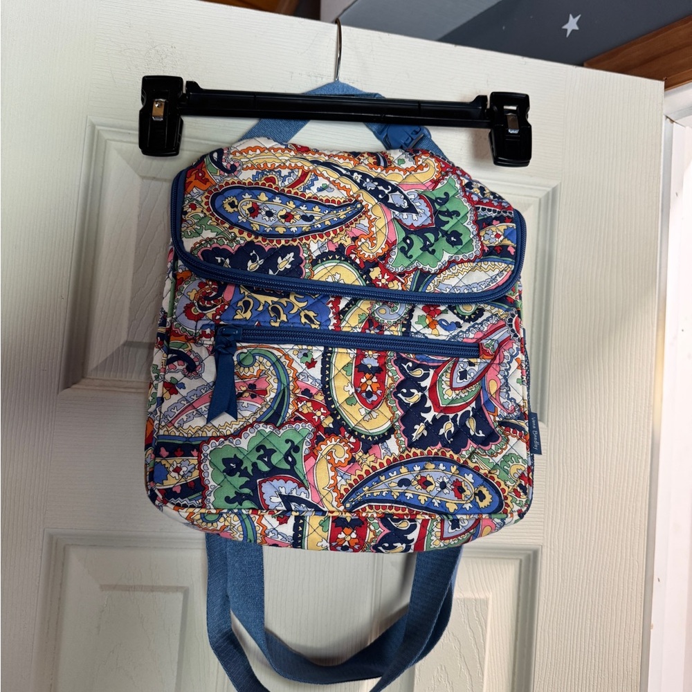 Vera Bradley Women's Performance Twill Crossbody Lunch Tote in Marina Paisley